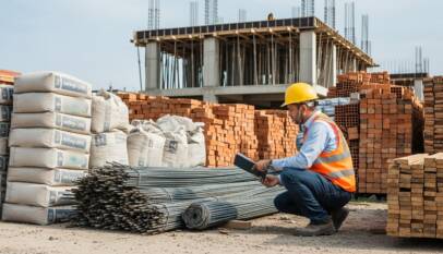 How to calculate material required for construction​