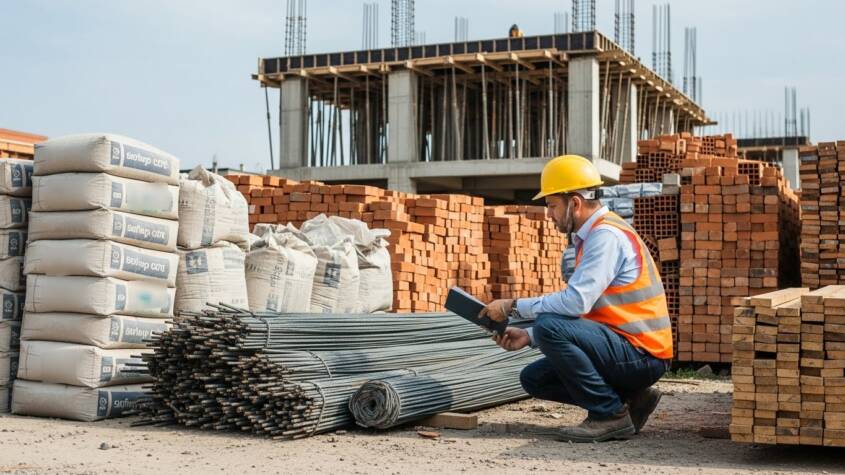 How to calculate material required for construction​