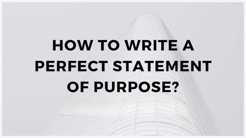 How To Write A Successful Statement Of Purpose