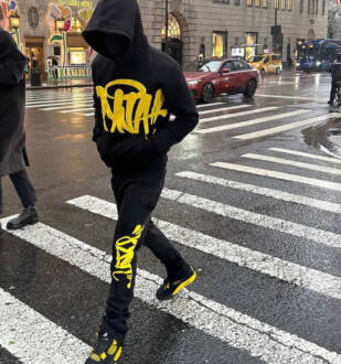 Syna Logo Synaworld Tracksuit Black Yellow