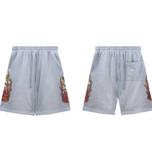 Who Decides War Flame Glass Shorts Grey