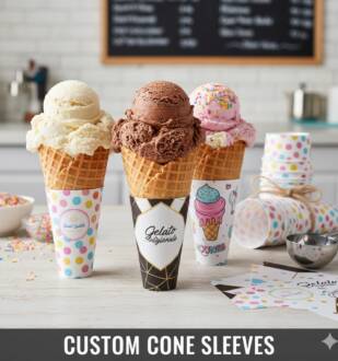 Ice cream cone wrappers