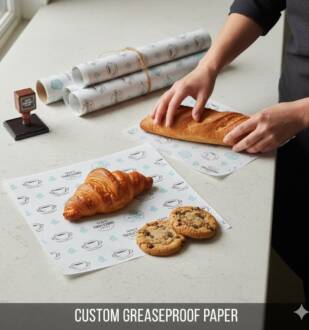 Personalised greaseproof paper
