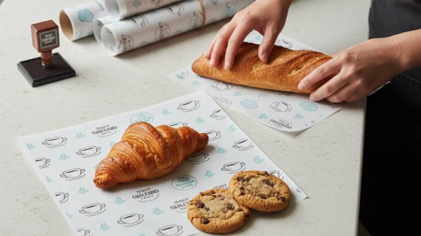 Personalised greaseproof paper