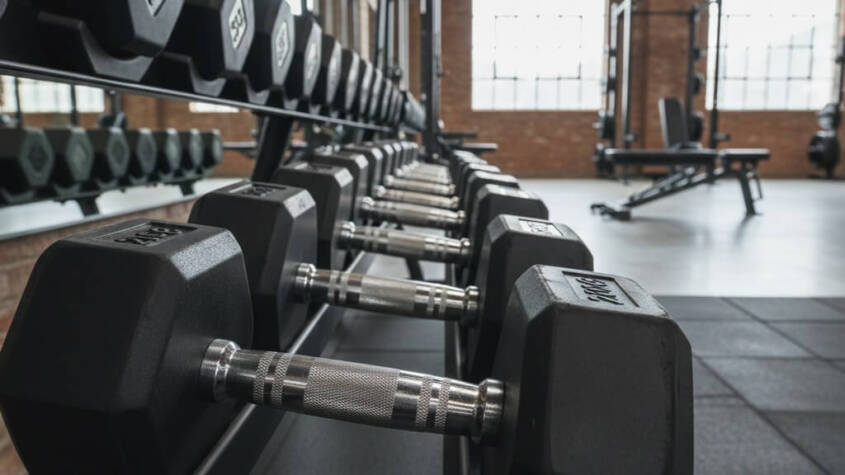 Commercial-Grade Hex Dumbbells with Anti-Roll Design