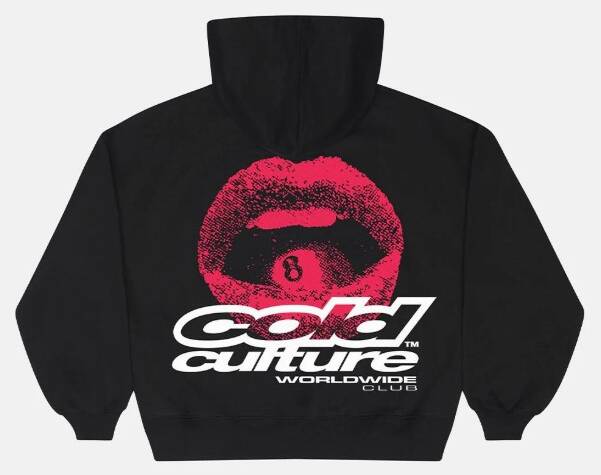 LIP COMBO HOODIE BLACK