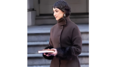 Rama Duwaji Ceremonial Inauguration 2026 Fur Trim Long Coat