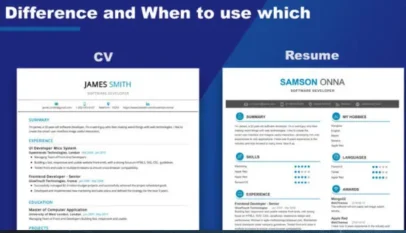 Are CV and Resume the Same?